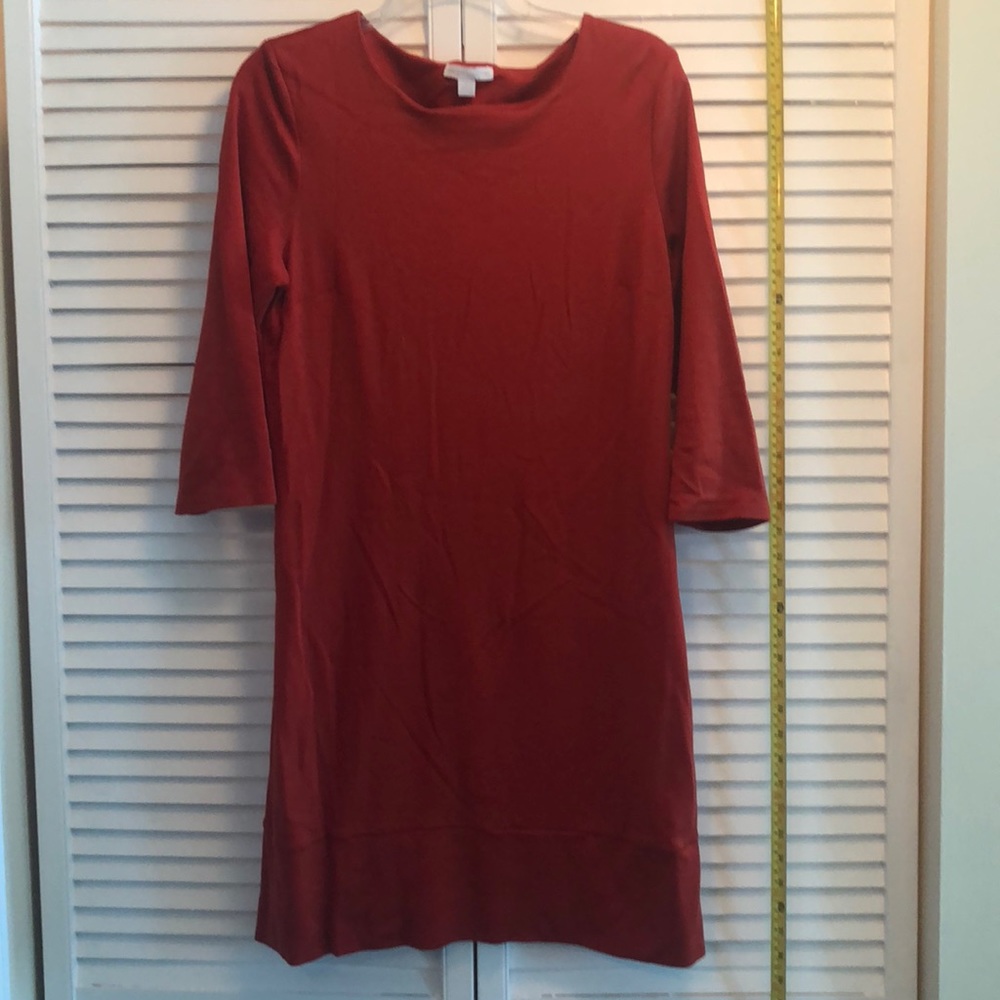 Orange cotton dress